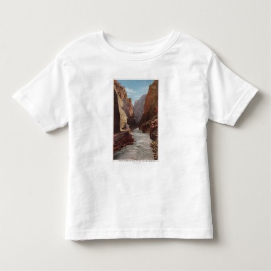 Royal Gorge, CO - Uitzicht van Train , rivier Kinder Shirts (Voorkant)