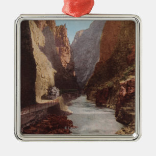 Royal Gorge, CO - Uitzicht van Train , rivier Metalen Ornament