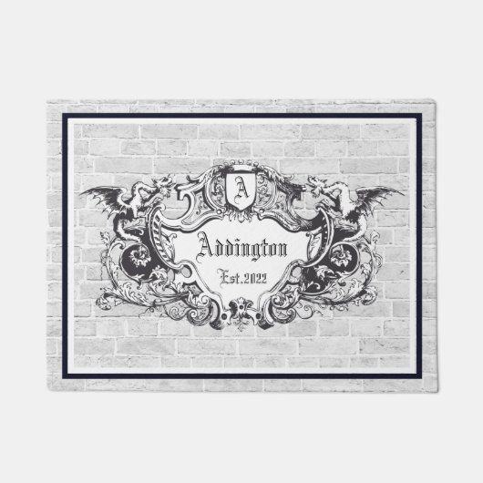 Royal Gothic Crest door Mat (Voorkant)