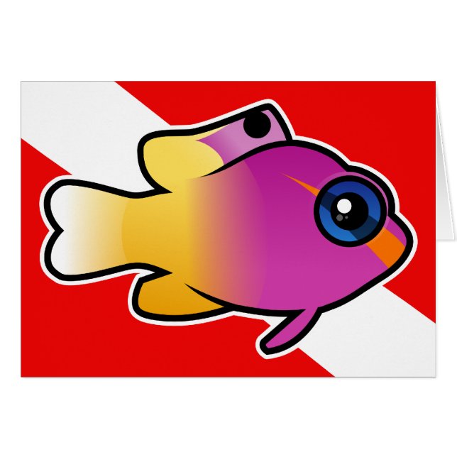 Royal Gramma Dive Flag (Voorkant Horizontaal)