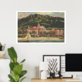  Royal Hawaiian Heavyweight Travel Poster (Thuiskantoor)