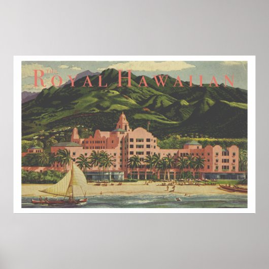  Royal Hawaiian Heavyweight Travel Poster (Voorkant)