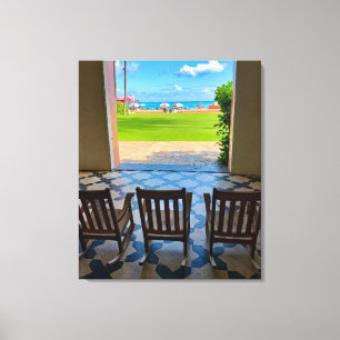 Royal Hawaiian Hotel Canvas Afdruk