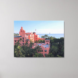 Royal Hawaiian Hotel Canvas Afdruk
