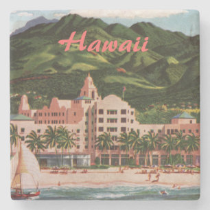 Royal Hawaiian Hotel Stenen Onderzetter