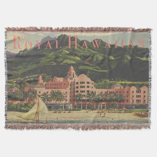  Royal Hawaiian Throw Blanket Deken (Voorkant)