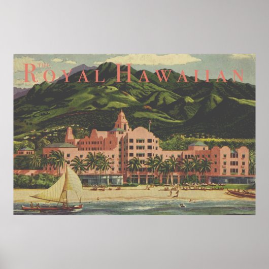Royal Hawaiian Travel Poster (Voorkant)