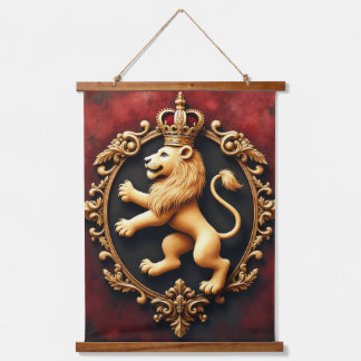Royal Heraldic Tapestry Pattern Hangend Wandkleed