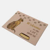 Royal Highness Cat Welkom Deurmat (Schuin)