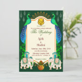 ROYAL HINDU WEDDING INVITATION (Staand voorkant)