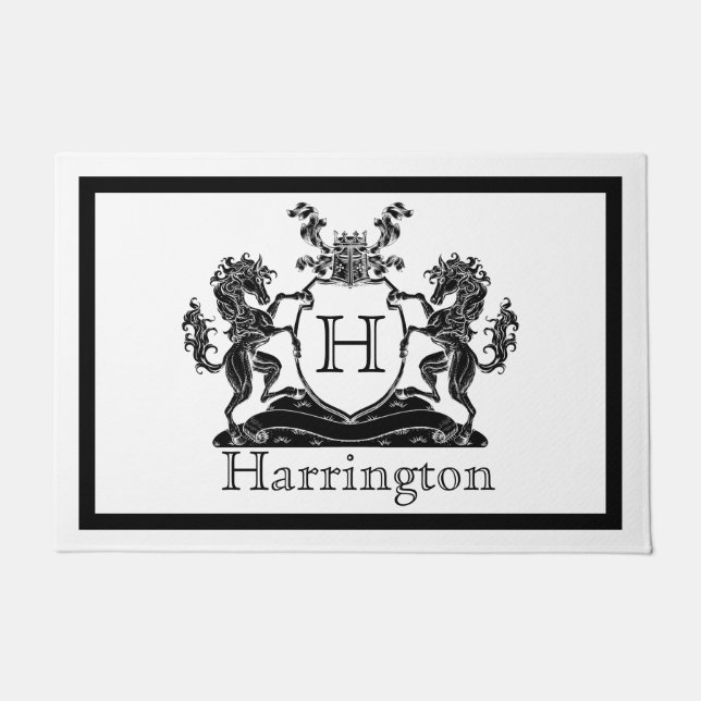 Royal Horse Crest Deurmat (Voorkant)