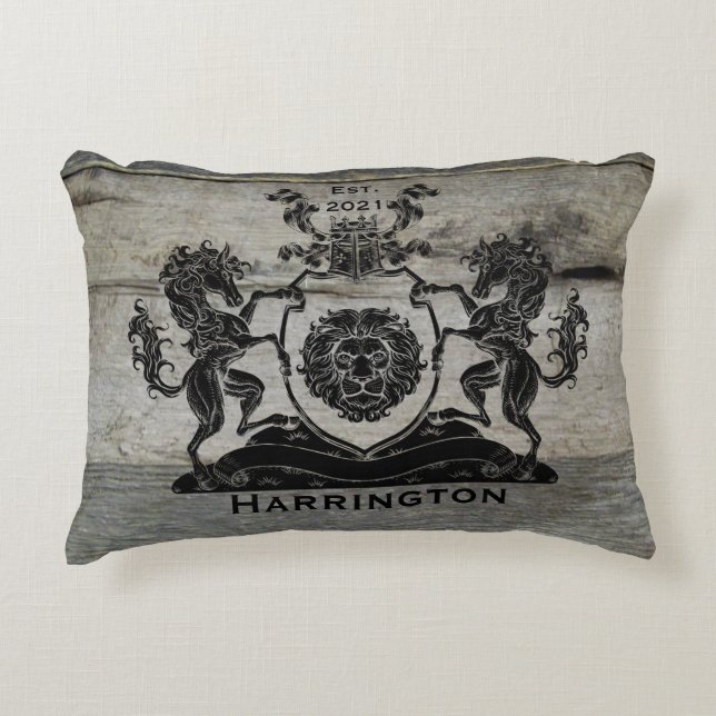 Royal Horse Crest Style Coussin (Devant)