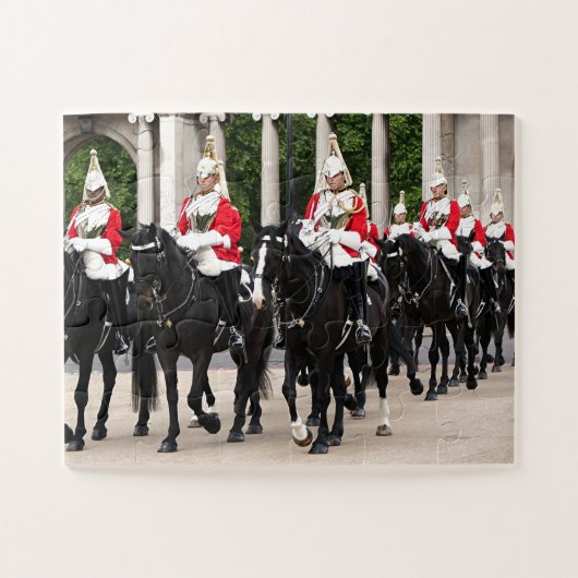 Royal Household Cavalry, Londen, Engeland Legpuzzel (Horizontaal)