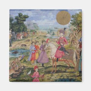 Royal Hunt uit Isfahan, Iran Magneet