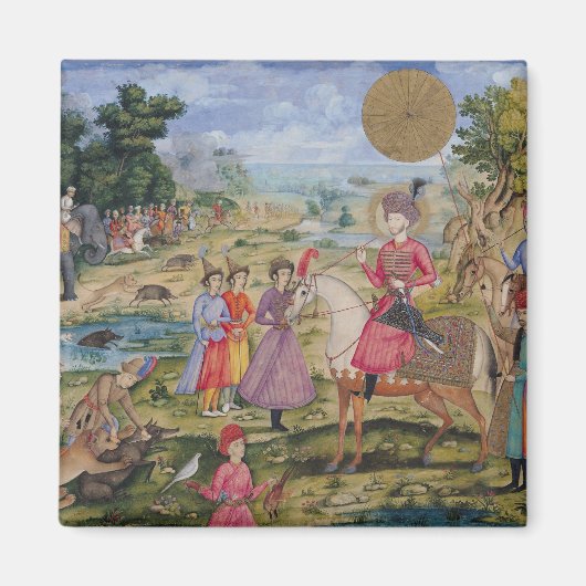 Royal Hunt uit Isfahan, Iran Magneet (Voorkant)