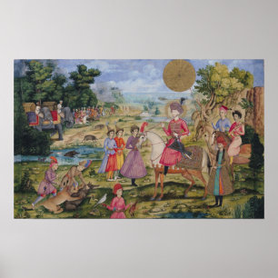 Royal Hunt uit Isfahan, Iran Poster