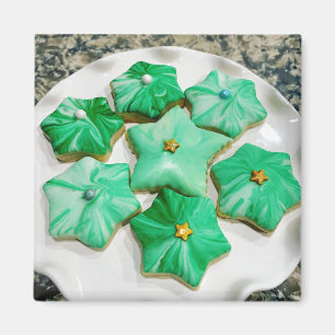 Royal Iced Green-kerststerren Magnet Magneet