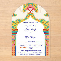 Royal Indian Wedding Invitation | Gold Traditional