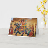  ROYAL INDIAN WEDDING PROCESSION ELEPHANT KAART (Gele Bloem)