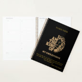 Royal Inspired I Am The King Of My Kingdom Planner (Devant avec enveloppe)