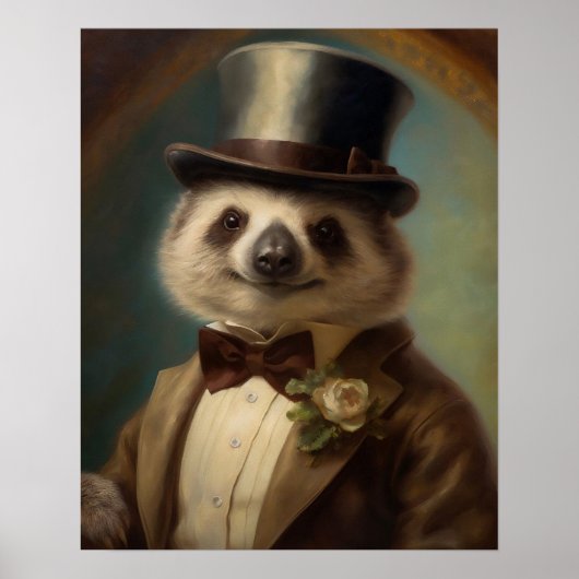 Royal Koala Print, Poster de animal habillé, Renai (Devant)