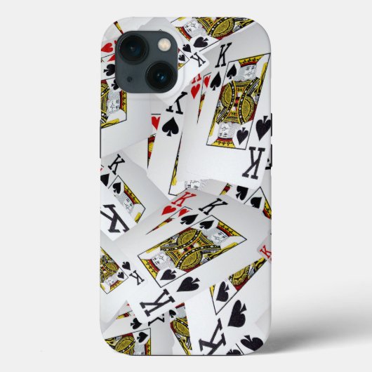 Royal Layer: een stapel van Kings Poker Cards Case-Mate iPhone Case (Achterkant)