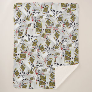 Royal Layer: een stapel van Kings Poker Cards Sherpa Deken