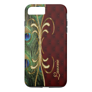 Royal Leather Peacock iPhone 7 Plus Monogram Coque