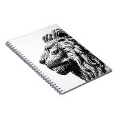 Royal Lion C64 Style Hand-Drawn Pixel Art Notitieboek (Rechterzijde)