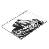 Royal Lion C64 Style Hand-Drawn Pixel Art Notitieboek (Linkerzijde)