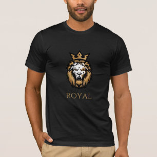 Royal Lion Crown T-shirt Bold King Graphic T-shi