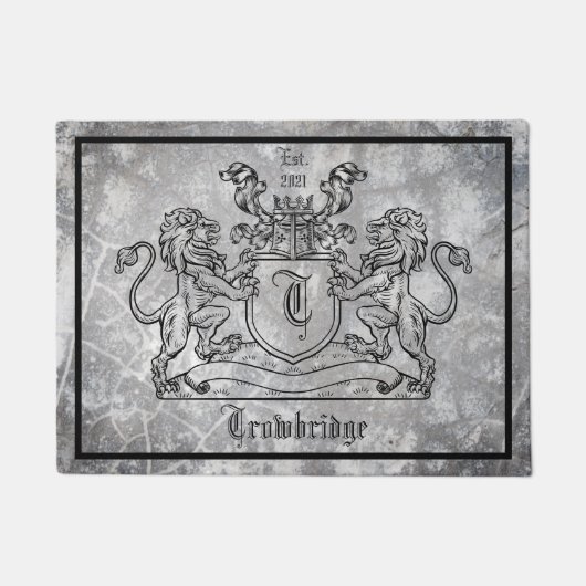 Royal Lions Crest door Mat (Voorkant)