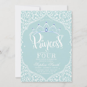 Royal Little Princess Blue Ornamental Kaart