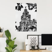 Royal Liver Building Liverpool Poster (Thuiskantoor)