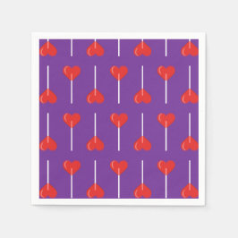 Royal Love Suckers Rood Servet