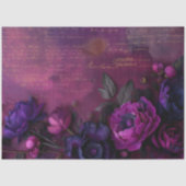  Royal Magenta Blooms Twilight Decoupage Tissuepapier (Voorkant)