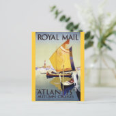 Royal Mail "Atlantis" Autumn Cruises Briefkaart (Staand voorkant)