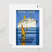 Royal Mail Atlantis Cruises  Briefkaart (Voorkant / Achterkant)