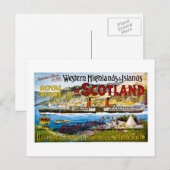 Royal Mail Steamers Scotland Glasgow  Briefkaart (Voorkant / Achterkant)