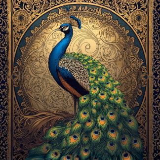 Royal Majestic Peacock L Facing Tissuepapier