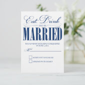 Royal Mange, Boit & Be Married | Carte de réponse (Debout devant)