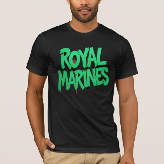 Royal Marines Graffiti T-shirt Militaire trots (Voorkant)
