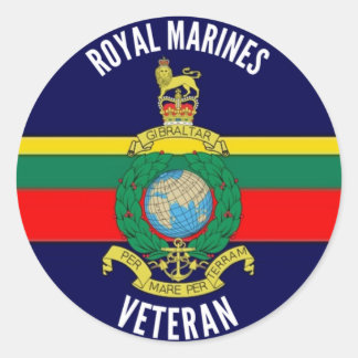 Royal Marines Veteranen Circle Sticker