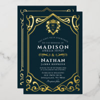 Royal Medieval Fantasy Monogram Weddenschap