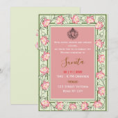 Royal Mehendi Ceremony Invitation Kaart (Voorkant / Achterkant)