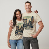 Royal Mile Edinburgh Schotland heeft Grunge in de T-shirt (Unisex)