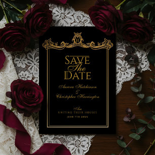 Royal Muse Medieval Fantasy Black Weddenschap Save The Date