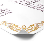 Royal Muse Medieval Fantasy Old Wereldkaart Weddin Poster (Hoek)