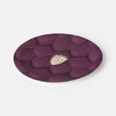 Royal Muse middeleeuwse Dragon Fantasy Monogram Cr Papieren Bordje (Gekanteld)