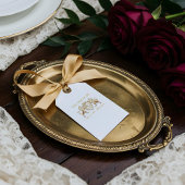 Royal Muse middeleeuwse fantasie leeuw embleem bru Cadeaulabel